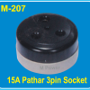 M-207 | M Power 15A Pathar 3Pin Socket