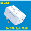 m-212 M-212 | M Power 13A 2Pin 2Pin Multi