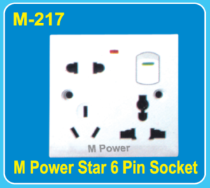 M-217 | M Power Star 6 Pin Socket