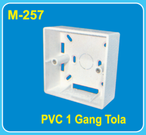 M-257 | M Power PVC 1 Gang Tola