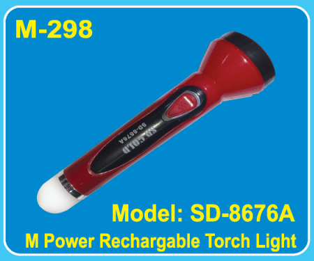 m-298 M-298 | M Power Rechargeable Torch Light | Model: SD-8676A